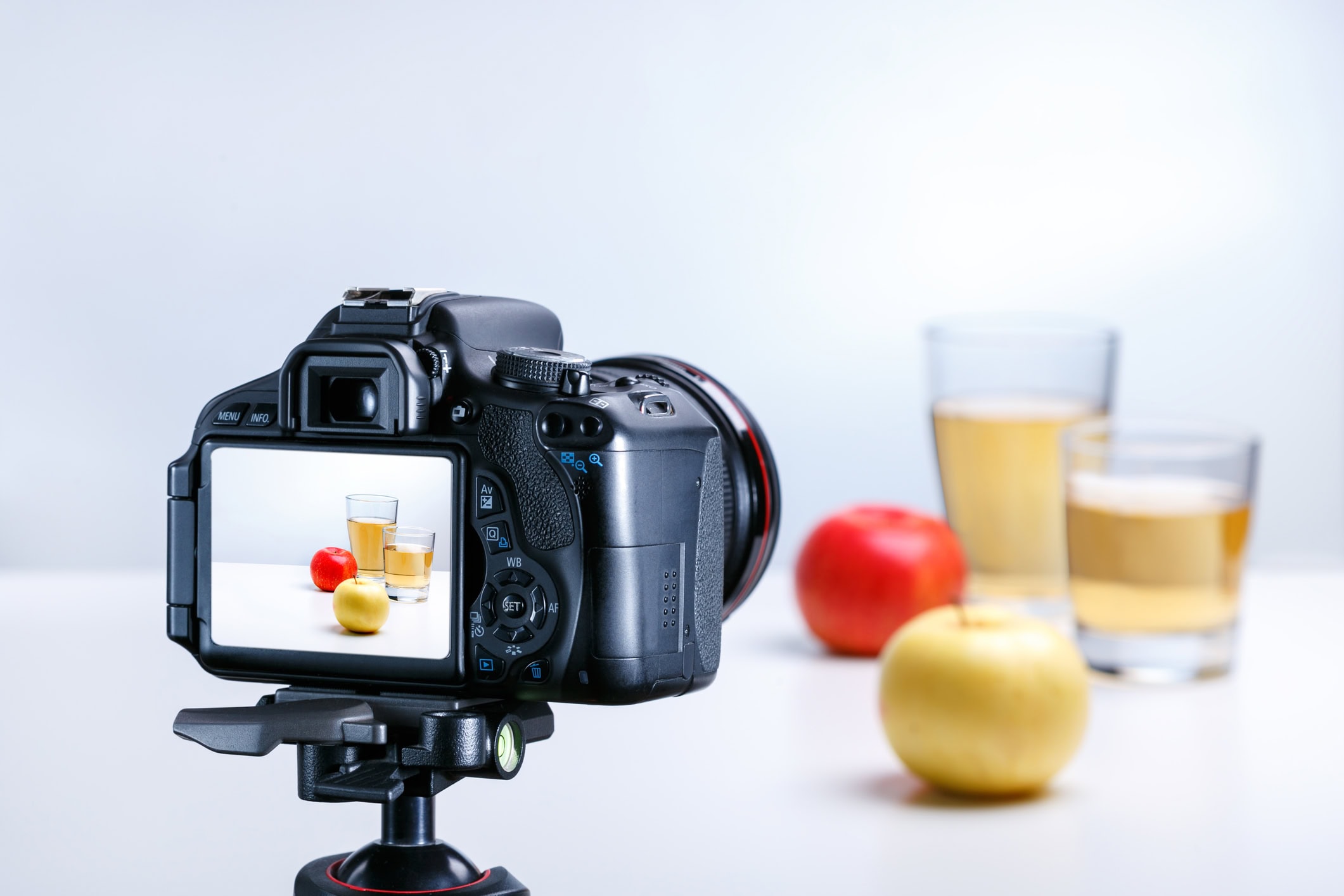 food photography camera angles example showing composition and perspective